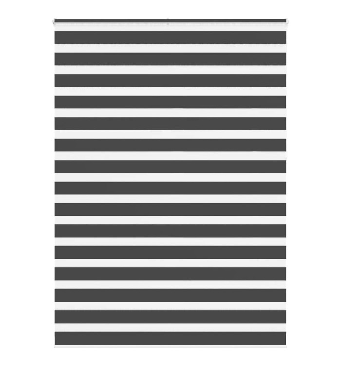 Store zèbre noir 155x230 cm largeur du tissu 150,9 cm polyester | Mobilier & Déco