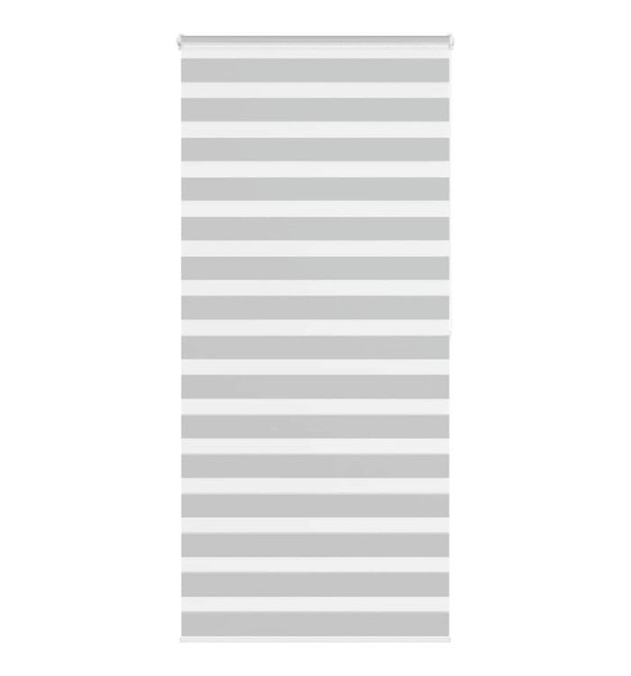 Store zèbre gris clair largeur du tissu 105,9 cm polyester | Mobilier & Déco