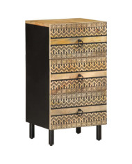 Buffet 40x33,5x75 cm bois de manguier brut massif | Mobilier & Déco