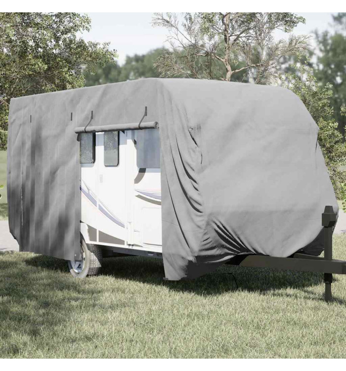 Housse de caravane gris 670x250x220 cm tissu non tissé | Mobilier & Déco