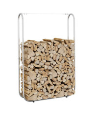 Portant de bois de chauffage 100x25x150 cm acier galvanisé | Mobilier & Déco