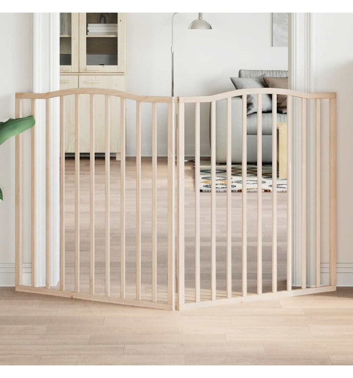 Barrière pour chien pliable 2 panneaux 160 cm bois de peuplier | Mobilier & Déco