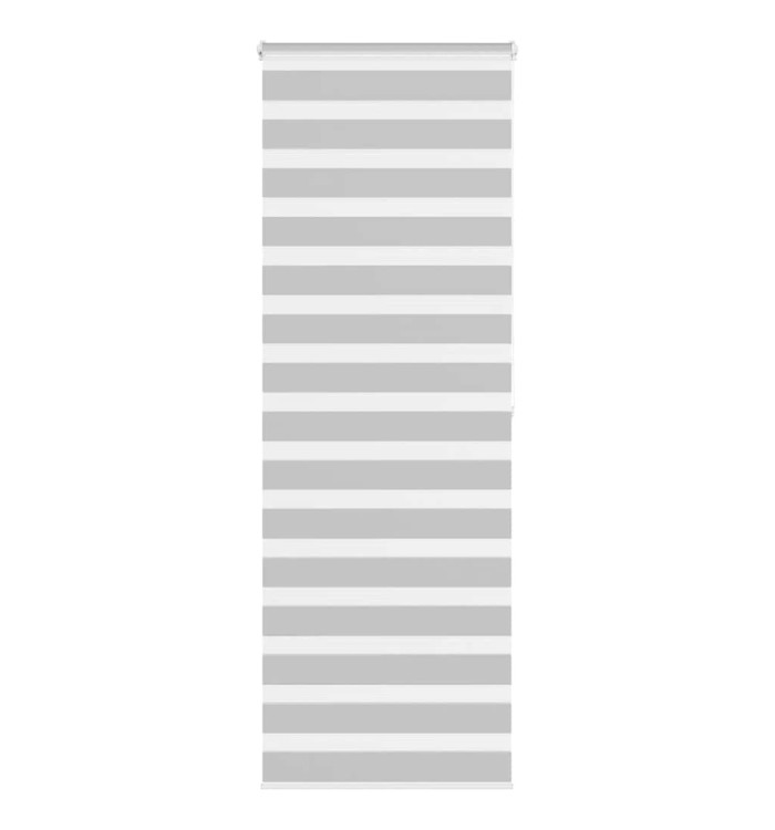 Store zèbre gris clair largeur du tissu 85,9 cm polyester | Mobilier & Déco