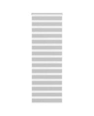 Store zèbre gris clair largeur du tissu 85,9 cm polyester | Mobilier & Déco