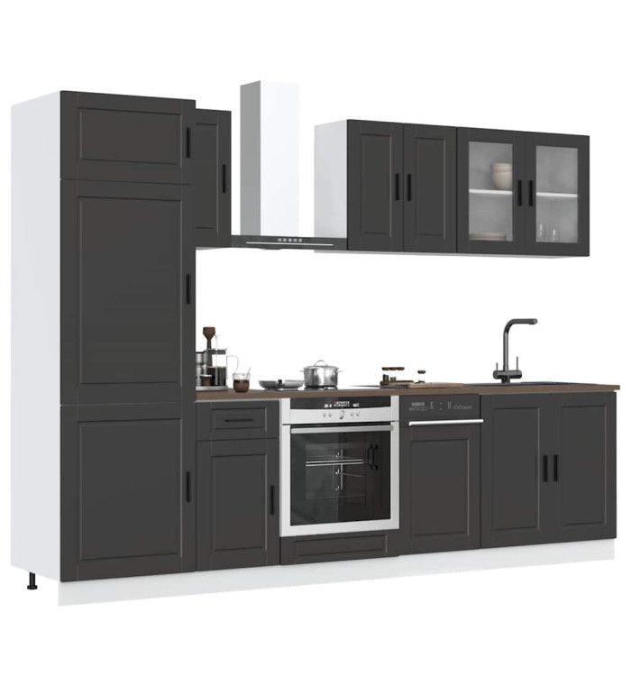 Ensemble d'armoires de cuisine 8 pcs Kalmar bois d'ingénierie | Mobilier & Déco