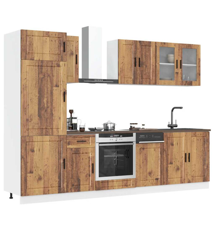 Ensemble d'armoires de cuisine 8 pcs Kalmar bois d'ingénierie | Mobilier & Déco