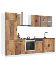 Ensemble d'armoires de cuisine 8 pcs Kalmar bois d'ingénierie | Mobilier & Déco