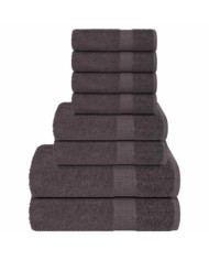 Ensemble de serviettes 8 pcs anthracite 360 g/m² 100% coton | Mobilier & Déco