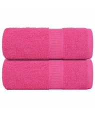 Serviettes d'invité 2 pcs rose 30x50 cm 360 g/m² 100% coton | Mobilier & Déco