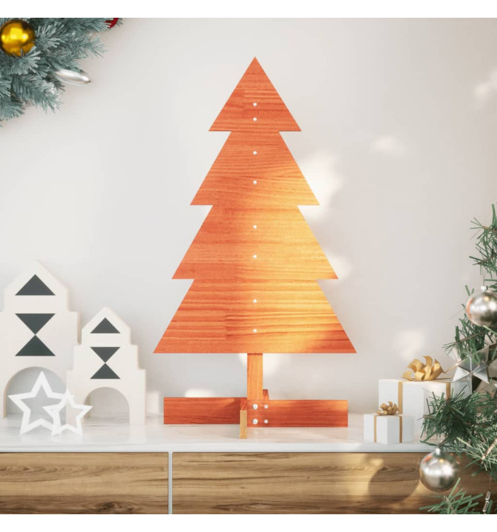 Arbre de Noël en bois pour décoration 80 cm bois de pin massif | Mobilier & Déco