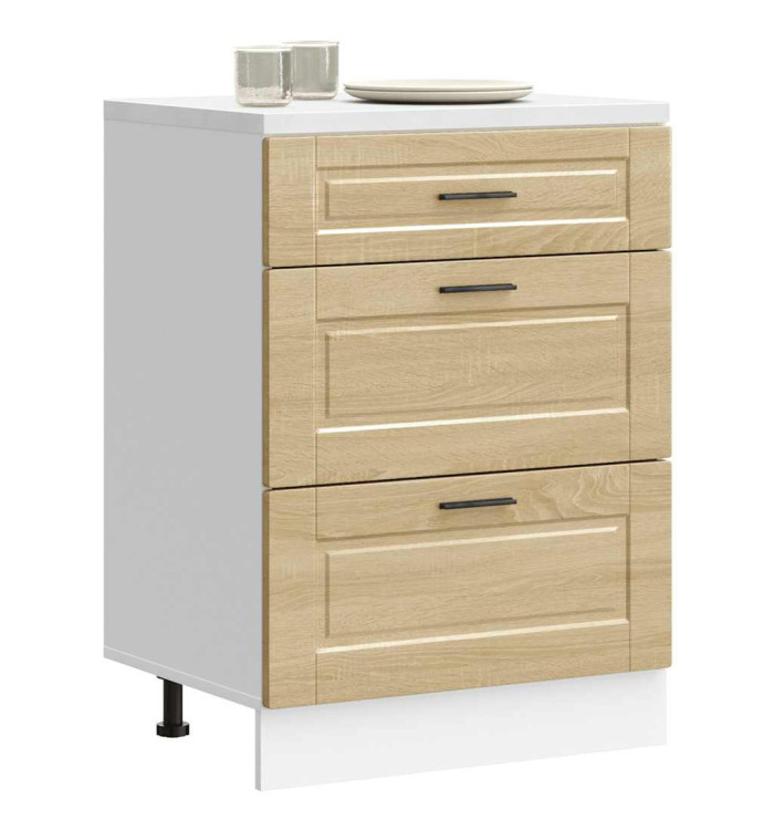 Armoire de cuisine Porto chêne sonoma bois d'ingénierie | Mobilier & Déco