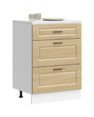 Armoire de cuisine Porto chêne sonoma bois d'ingénierie | Mobilier & Déco