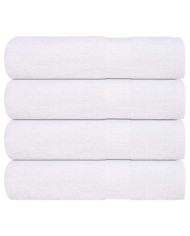 Essuie-mains 4 pcs blanc 50x100 cm 360 g/m² 100% coton | Mobilier & Déco