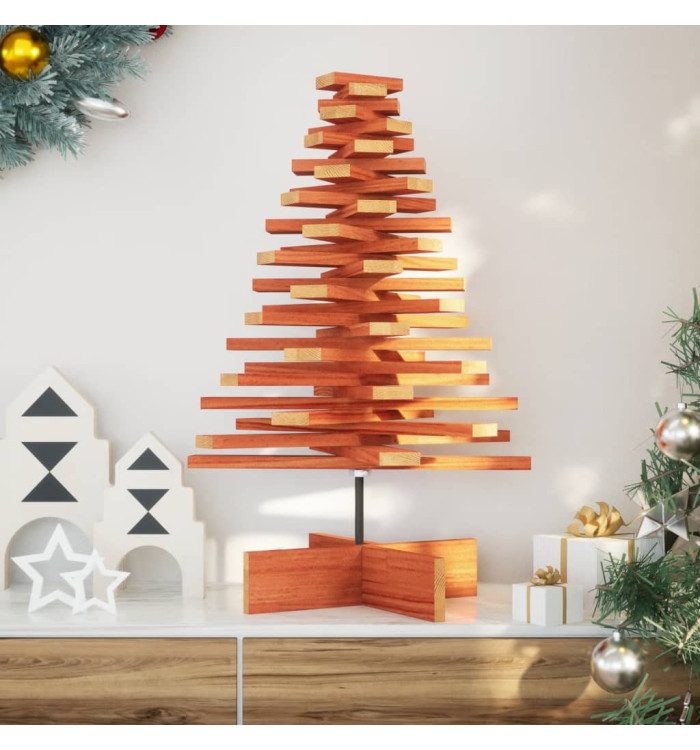 Arbre de Noël en bois pour décoration 80 cm bois de pin massif | Mobilier & Déco