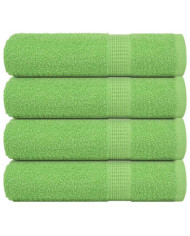 Serviettes de bain 4pcs vert pomme 100x150cm 360g/m² 100% coton | Mobilier & Déco