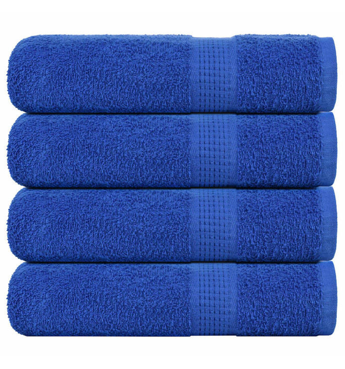 Serviettes de bain 4 pcs bleu 100x150 cm 360 g/m² 100% coton | Mobilier & Déco