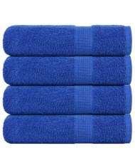 Serviettes de bain 4 pcs bleu 100x150 cm 360 g/m² 100% coton | Mobilier & Déco