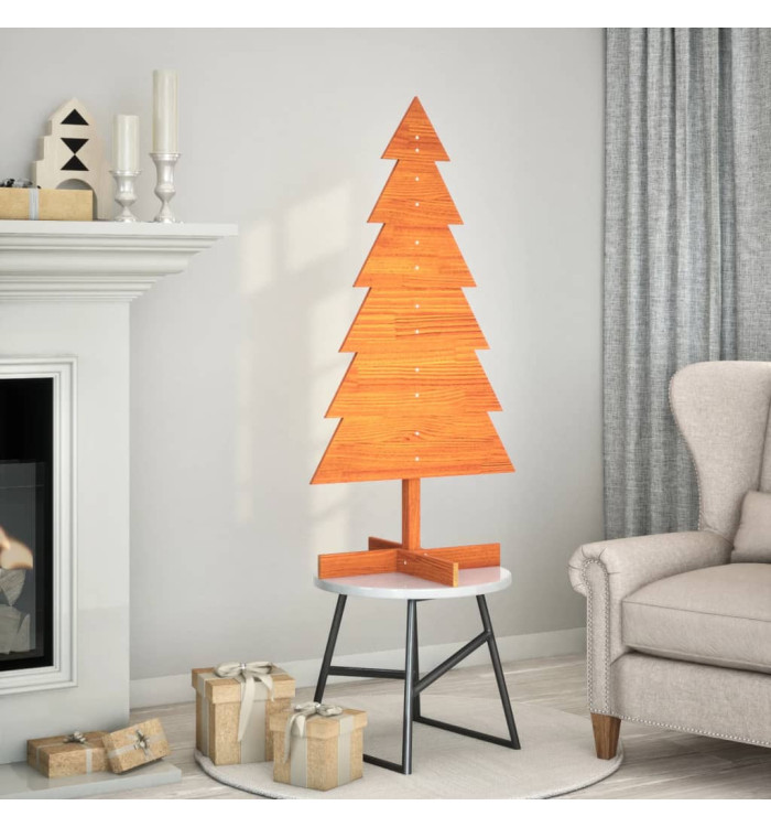 Arbre de Noël en bois pour décoration 120 cm bois de pin massif | Mobilier & Déco