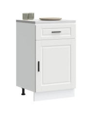 Armoire de cuisine Porto blanc bois d'ingénierie | Mobilier & Déco