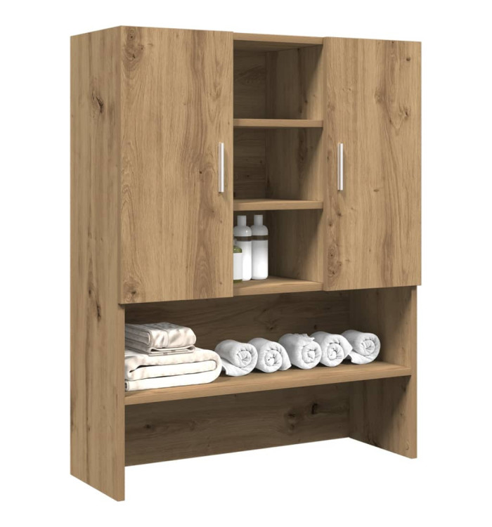 Meuble pour machine à laver chêne artisanal 70,5x25,5x90 cm | Mobilier & Déco