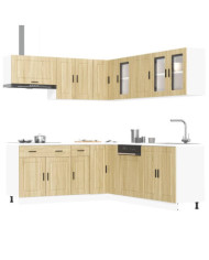 Ensemble d'armoires de cuisine 11 pcs Porto bois d'ingénierie | Mobilier & Déco