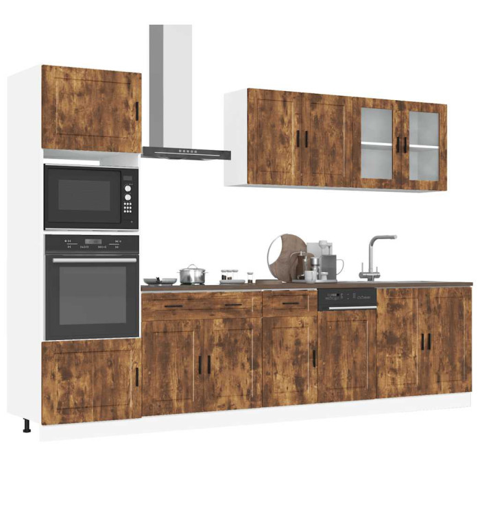 Ensemble d'armoires de cuisine 7 pcs Kalmar bois d'ingénierie | Mobilier & Déco
