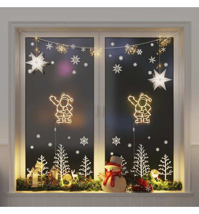 Lumières de Noël silhouette du Père Noël 2 pcs 35 LED | Mobilier & Déco