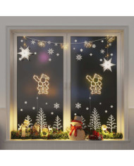 Lumières de Noël silhouette du Père Noël 2 pcs 35 LED | Mobilier & Déco