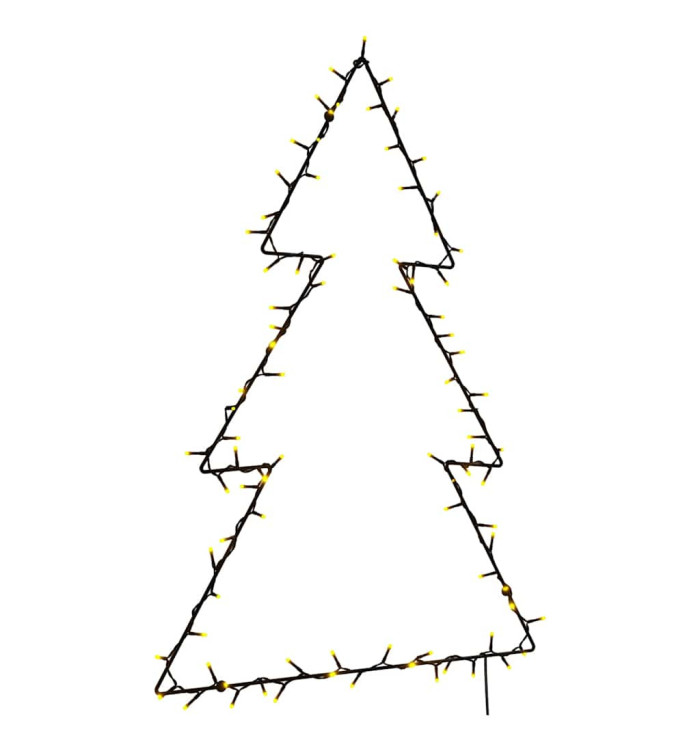 Lumières de Noël silhouette d'arbre de Noël 115 LED blanc chaud | Mobilier & Déco