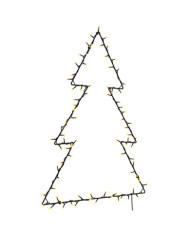 Lumières de Noël silhouette d'arbre de Noël 115 LED blanc chaud | Mobilier & Déco