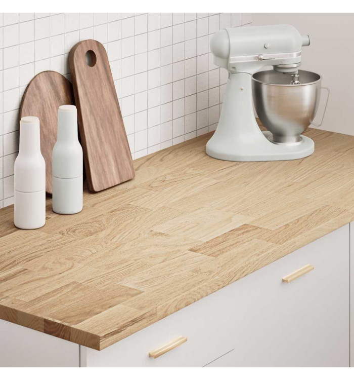 Plan de travail de cuisine bois de chêne massif rectangulaire | Mobilier & Déco