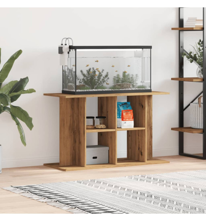 Support d'aquarium chêne artisanal 100x40x60 cm bois ingénierie | Mobilier & Déco