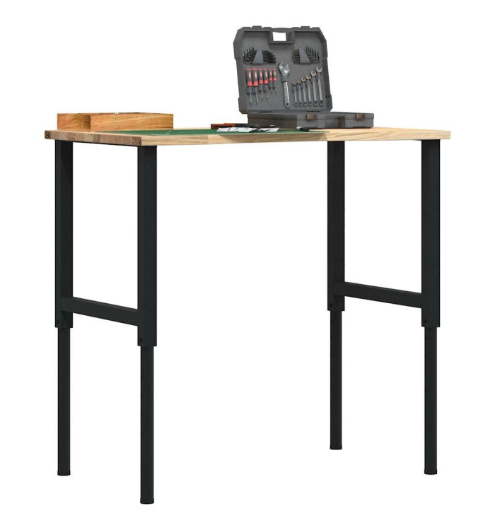 Établi 100x60x(71,5-98) cm bois de chêne massif | Mobilier & Déco