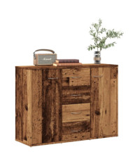 Buffet vieux bois 88x30x64 cm bois d'ingénierie | Mobilier & Déco