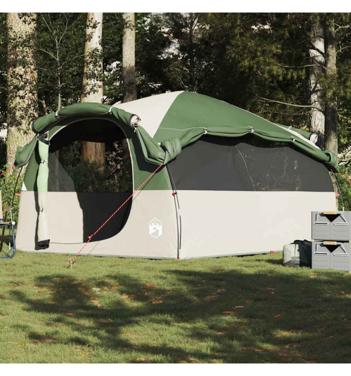 Tente familiale tunnel 6 personnes vert imperméable | Mobilier & Déco