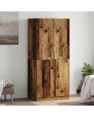 Garde-robe vieux bois 90x52x200 cm bois d'ingénierie | Mobilier & Déco