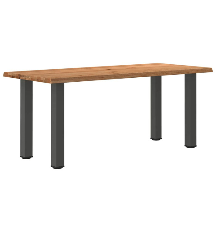 Table à manger et bord naturel bois massif chêne rectangulaire | Mobilier & Déco