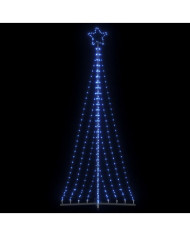 Sapin de Noël à LED 447 LED bleu 249 cm | Mobilier & Déco