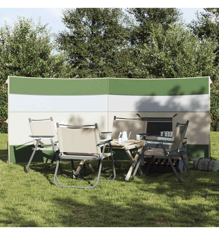 Brise-vent de camping vert 340x130 cm imperméable | Mobilier & Déco