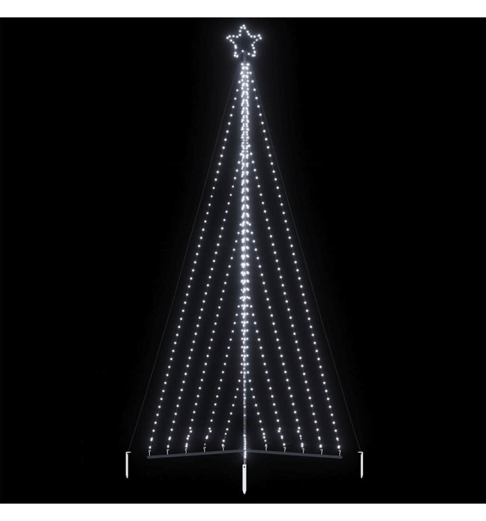 Sapin de Noël à LED 570 LED blanc froid 399 cm | Mobilier & Déco