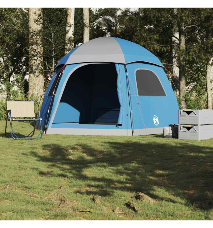 Tente de familiale igloo 6 personnes bleu imperméable | Mobilier & Déco
