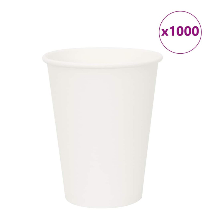 Tasses à café en papier 1000 pcs 12oz 300ml blanc | Mobilier & Déco