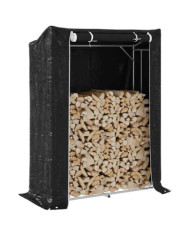 Portant de bois de chauffage et housse de pluie acier galvanisé | Mobilier & Déco