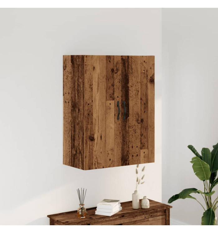 Armoire murale vieux bois 69,5x34x90 cm bois d'ingénierie | Mobilier & Déco
