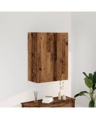 Armoire murale vieux bois 69,5x34x90 cm bois d'ingénierie | Mobilier & Déco