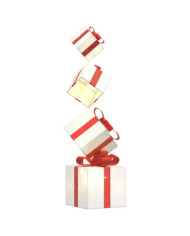 Boîte-cadeau de décoration de Noël 80 LED blanc chaud | Mobilier & Déco