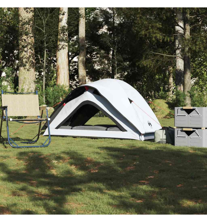 Tente de camping 1 personnes blanc tissu occultant imperméable | Mobilier & Déco