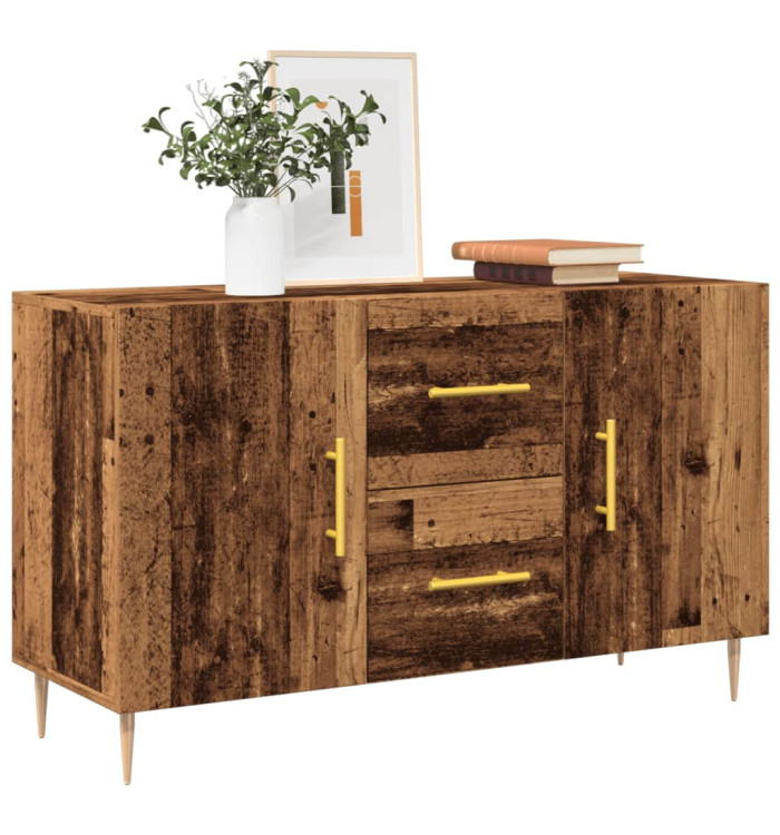 Buffet vieux bois 100x36x60 cm bois d'ingénierie | Mobilier & Déco