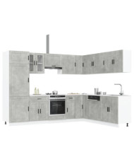 Ensemble d'armoires de cuisine 14 pcs Porto bois d'ingénierie | Mobilier & Déco