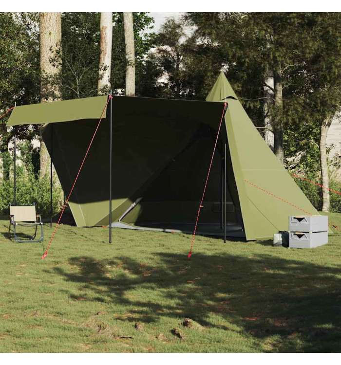 Tente familiale tipi 6 personnes vert olive imperméable | Mobilier & Déco